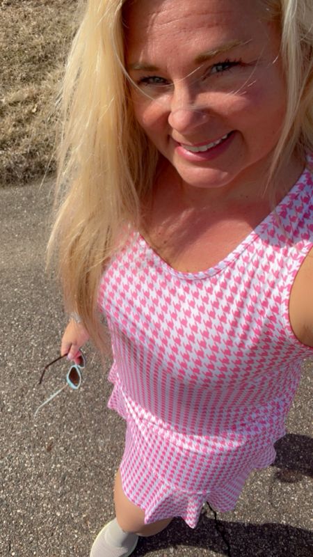 The cutest pink pickleball dress, sport dress, spring dress, fitness #pink #springdress 

#LTKstyletip #LTKfitness #LTKSeasonal