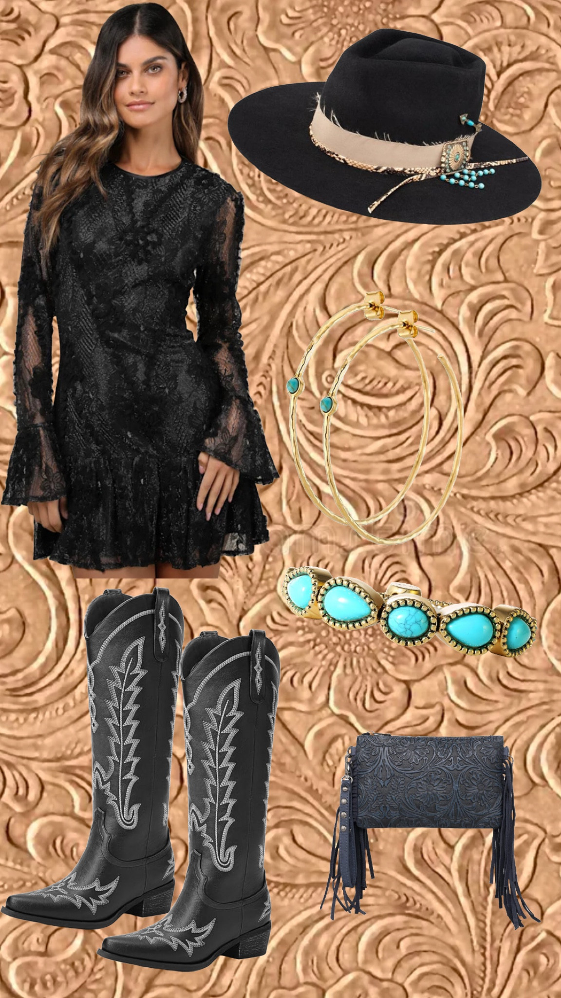 1/4 WESTERN Cocktail/Wedding wear! Styled for a sweet friend! 

#LTKStyleTip #LTKBeauty #LTKFindsUnder100