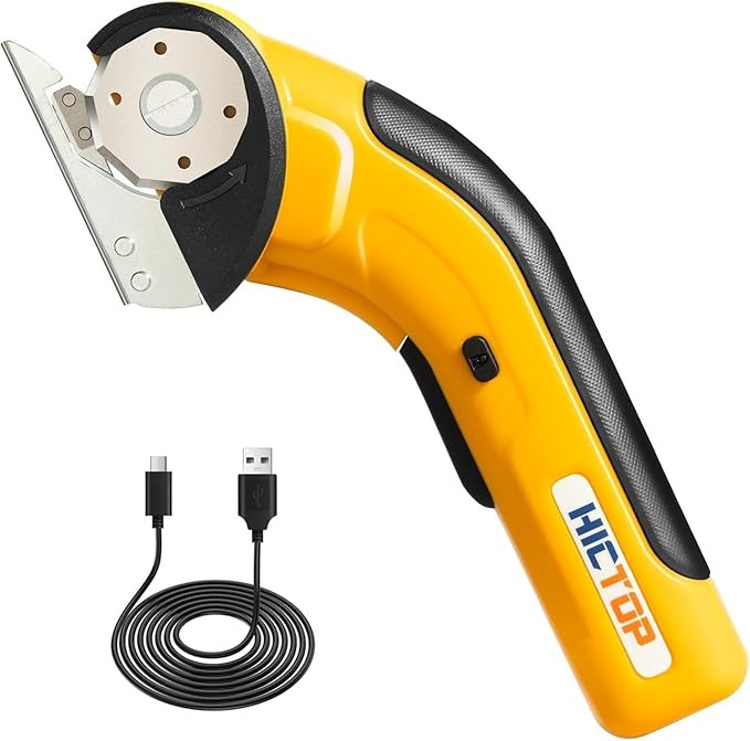HICTOP Electric Scissors Cordless Cardboard Box Cutter Heavy Duty with Safety Lock 4.2V Rechargea... | Amazon (US)