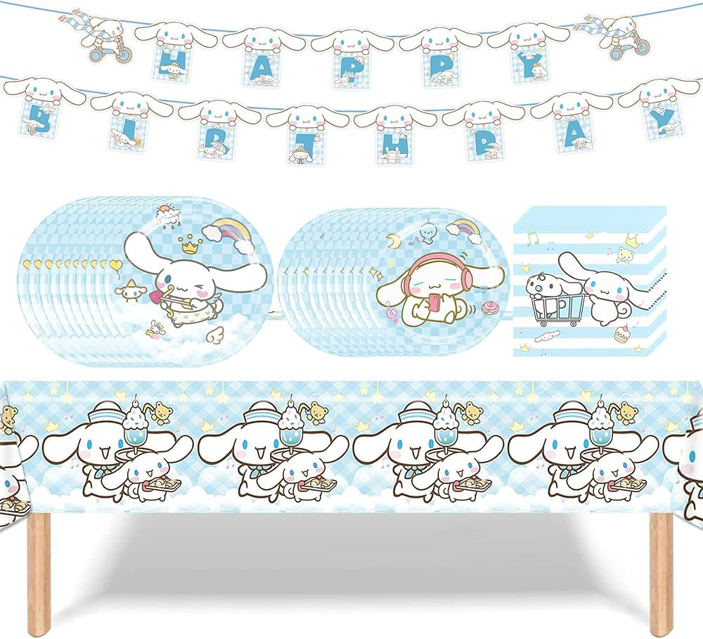 Cartoon Theme Birthday Party Decorations Supplies, Cartoon Party Tableware Include Birthday Banne... | Amazon (US)