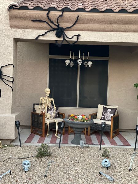 Last years Halloween front porch was a simple spiders & skeletons theme. Looking forward to using a lot of the same elements but leaning into more color this year!

#LTKSeasonal #LTKhome #LTKHalloween