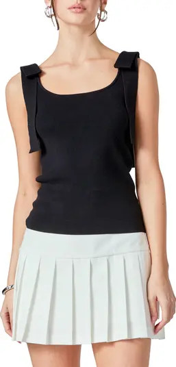 Bow Strap Rib Tank | Nordstrom