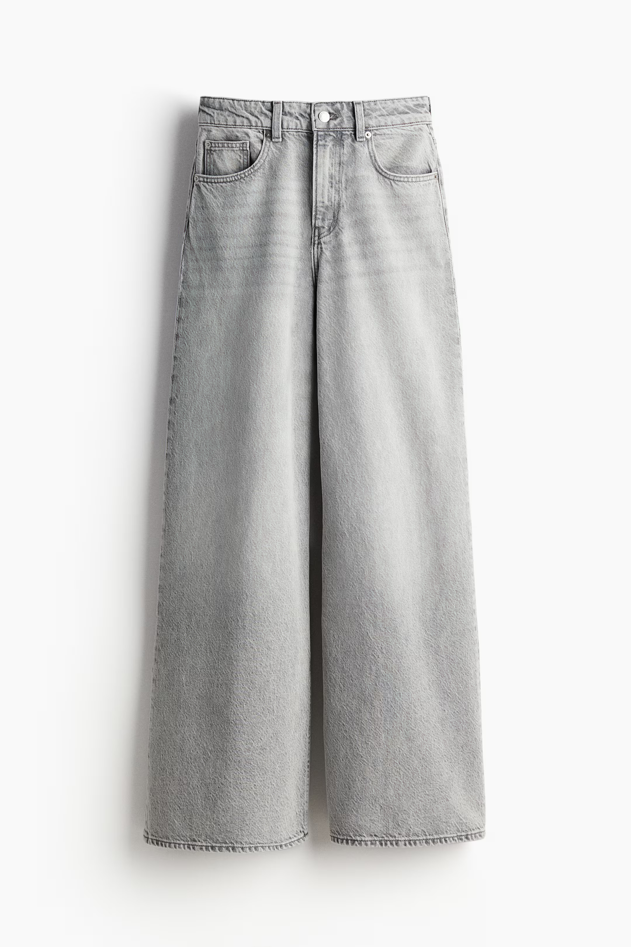 Wide-Cut Jeans - Light denim gray - Ladies | H&M US | H&M (US + CA)