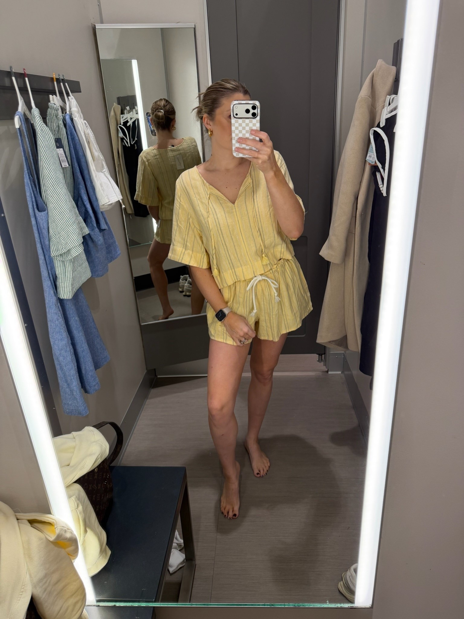 I cannot get over how cute this yellow striped set is for spring! The easiest matching look that still feels put together. 

Yellow stripe matching set spring outfit cute casual style mom approved affordable women’s fashion everyday wear SavannahK 

#LTKmomlife #LTKootd #LTKSeasonal