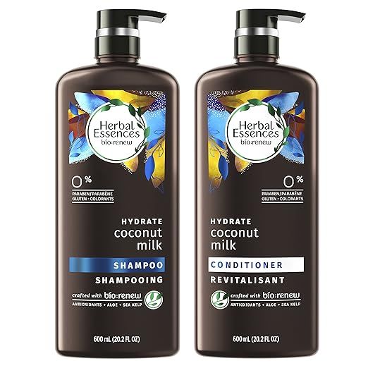 Herbal Essences, Shampoo and Sulfate Free Conditioner Kit, BioRenew Coconut Milk, 20.2 fl oz, Kit | Amazon (US)