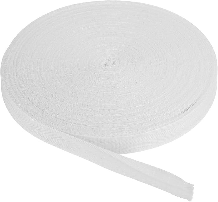 PATIKIL Cotton Twill Tape 1 Inch 50 Yards Cotton Ribbon Bias Binding Tape Herringbone Webbing Tri... | Amazon (US)