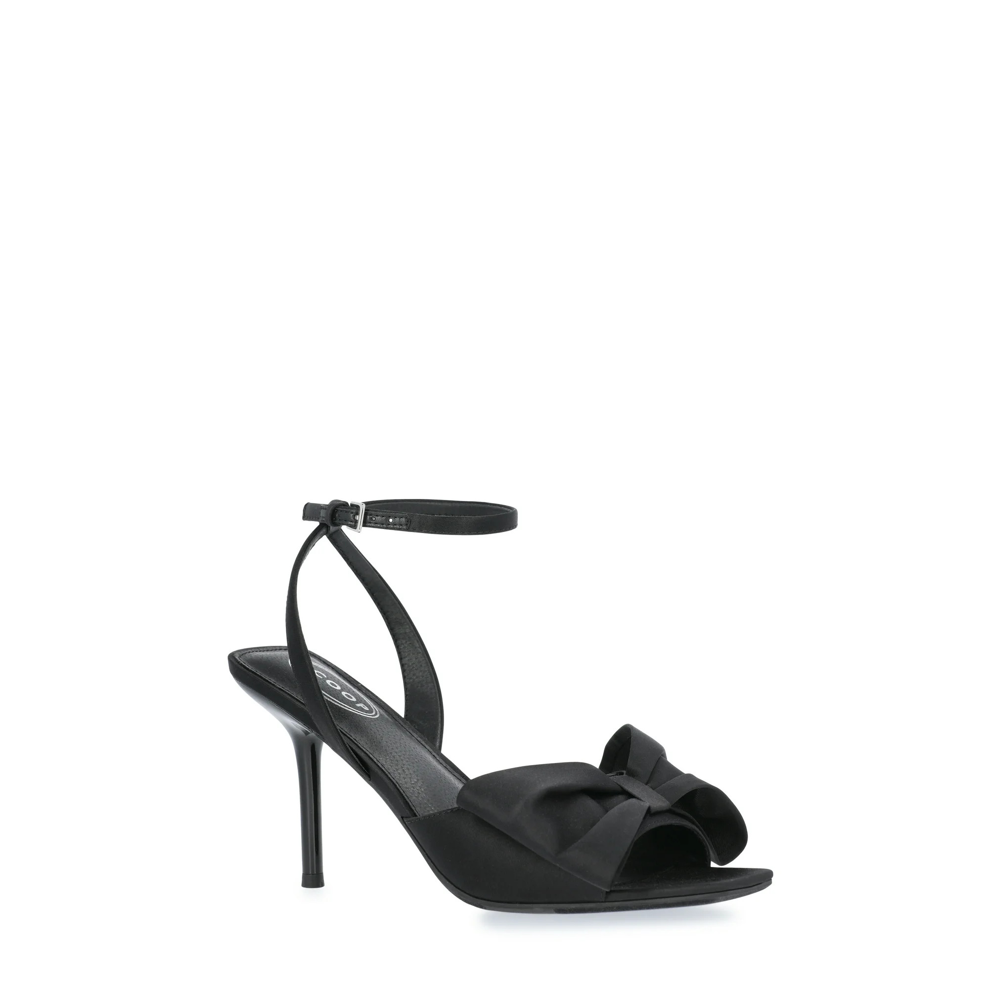 Scoop Women's Satin Bow Heels with Ankle Strap | Walmart (US)