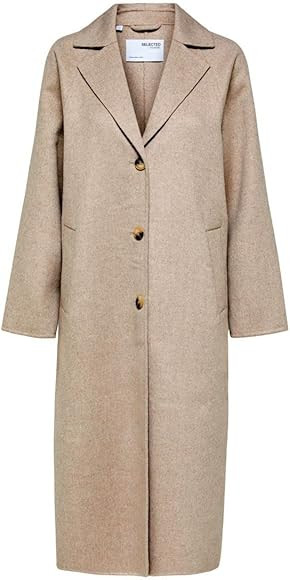 SELECTED FEMME Women's Slfnew Tama Handmade Wool Coat B Noos | Amazon (UK)