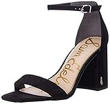 Sam Edelman Women's Classic Daniella Heeled Sandal, Black Suede, 6 Medium US | Amazon (US)