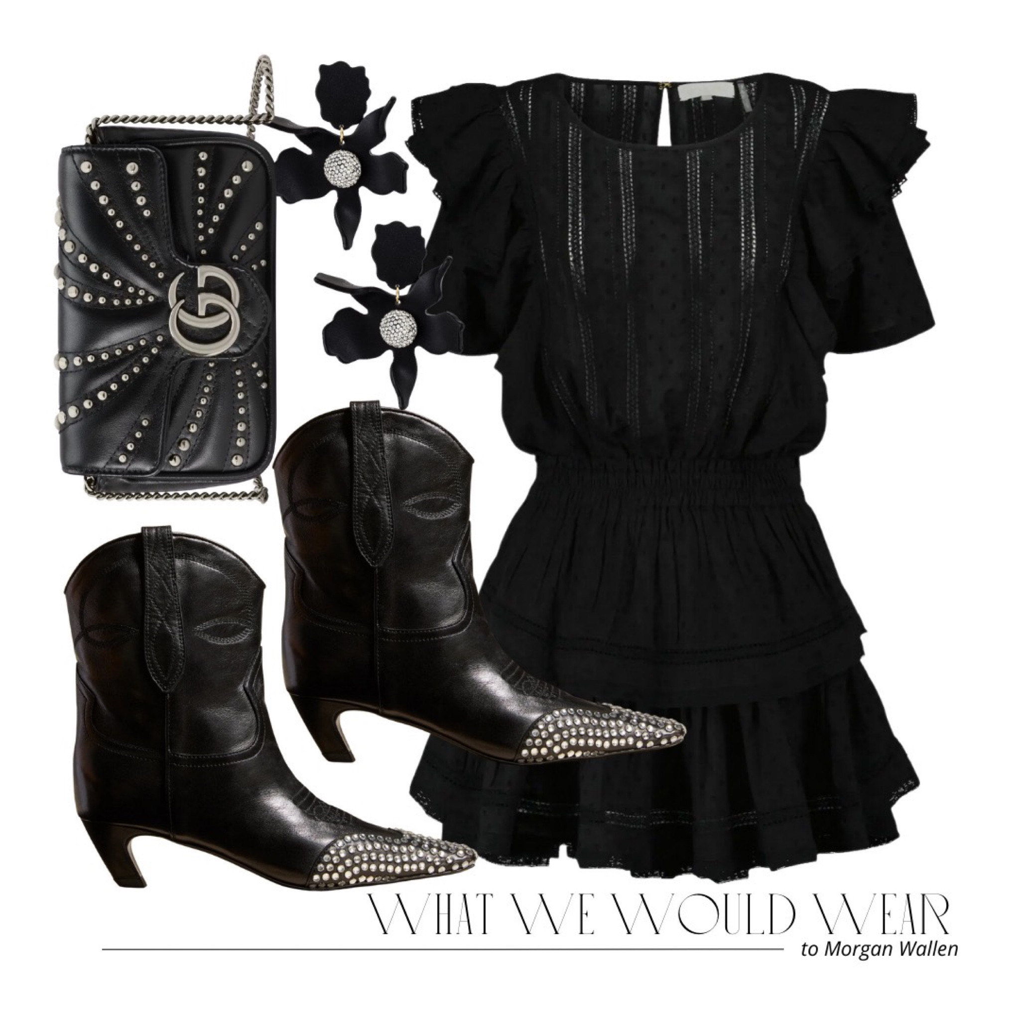 Country 🤝 glam 🖤 country concert outfit inspiration 