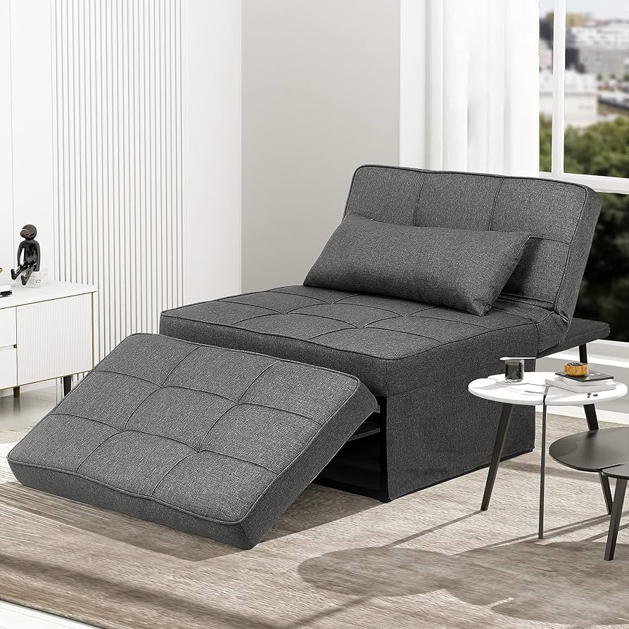 Diophros Sofa Bed, Convertible Couch Chair 4 in 1 Multi-Function Modern Folding Ottoman Guest Sle... | Amazon (US)