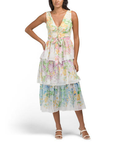Tiered Floral Maxi Dress | Casual Dresses  | Marshalls | Marshalls