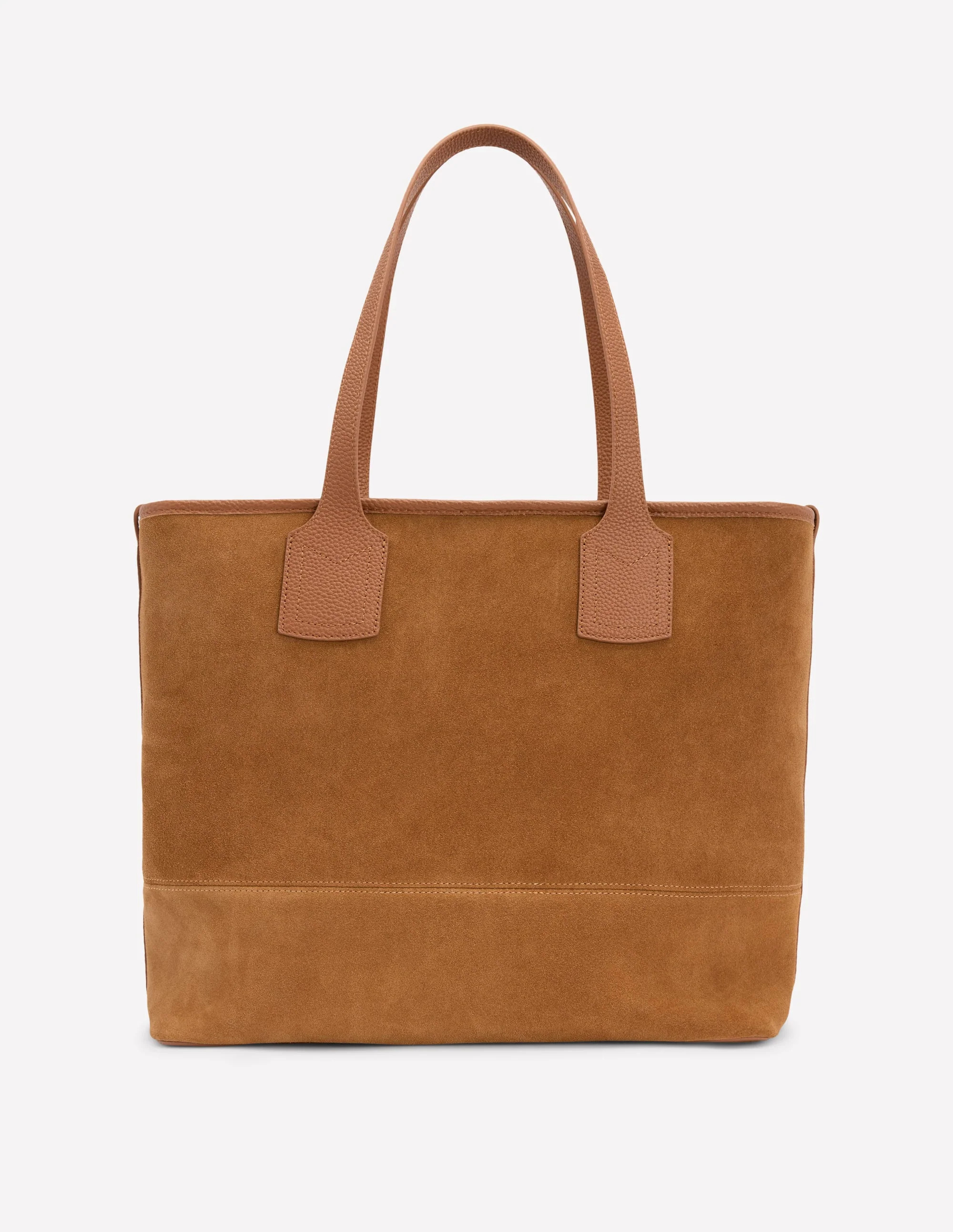 Suede Tote Bag-Tan | Boden UK