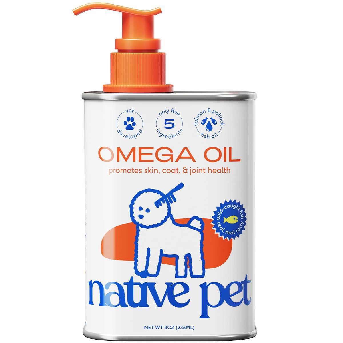 Native Pet Pump Bottle Omega Oil with Fish for Dogs - 8oz | Target