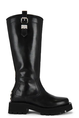 Studs High Boot in Black | Revolve Clothing (Global)