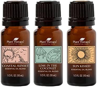 Amazon.com: Plant Therapy Summer Escape Essential Oil Blend Set for Aromatic Diffusion for Your H... | Amazon (US)