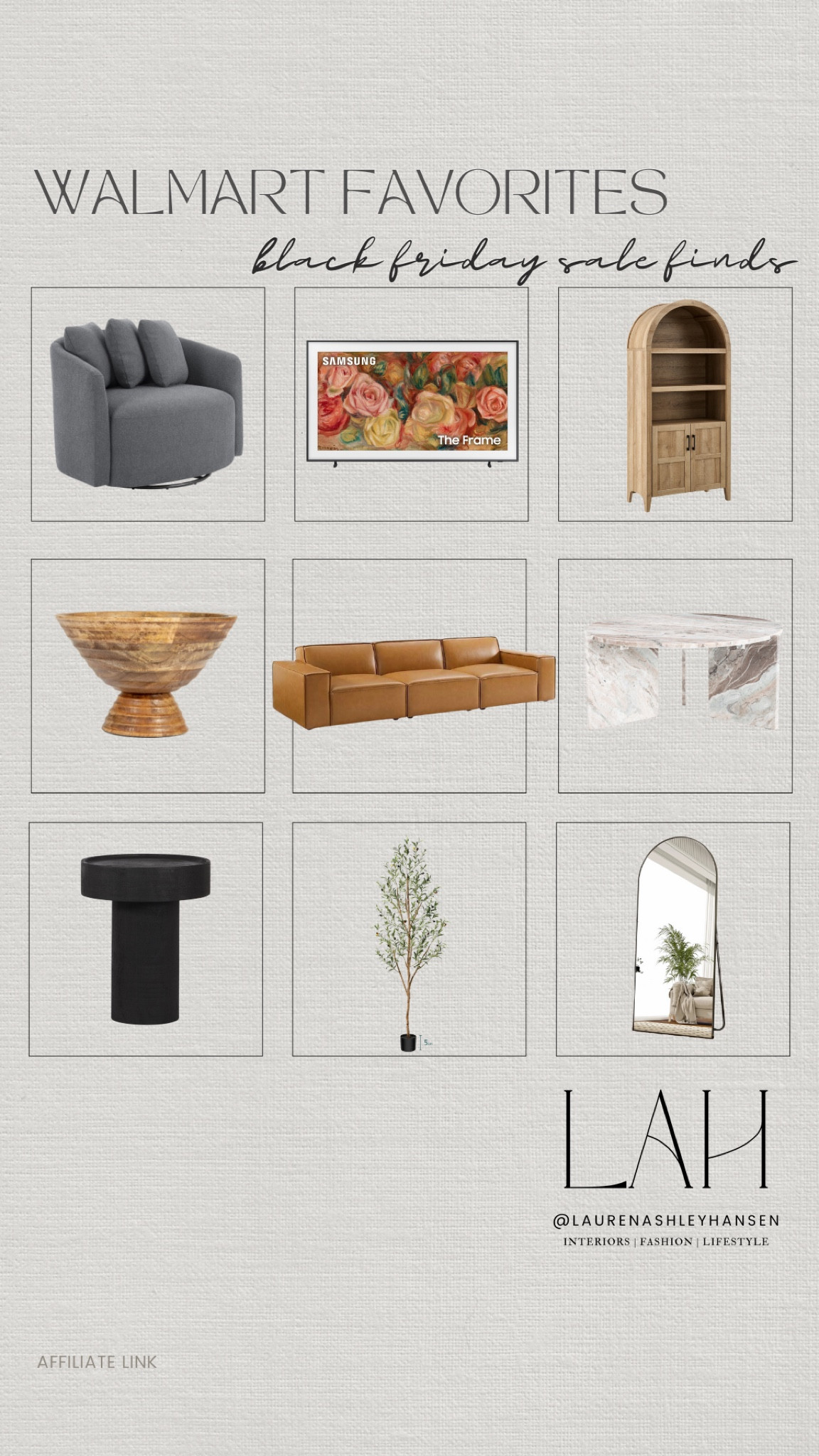 Walmart Black Friday favorites! So many amazing deals on furniture, home accents, tech, decor and more! Our arched cabinet, favorite faux olive tree, frame tv and more are all such great prices right now! 

#LTKCyberWeek #LTKSaleAlert #LTKHome