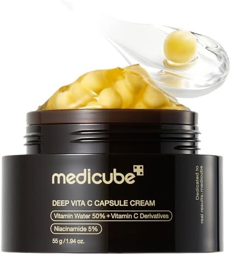 medicube Deep Vitamin C Golden Capsule Face Moisturizer - Liposome Capsules For Wrinkles, Skin Ra... | Amazon (US)