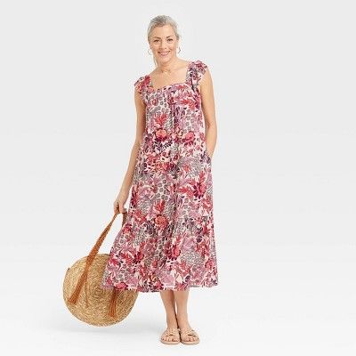 Women's Flutter Short Sleeve A-Line Dress - Knox Rose™ | Target