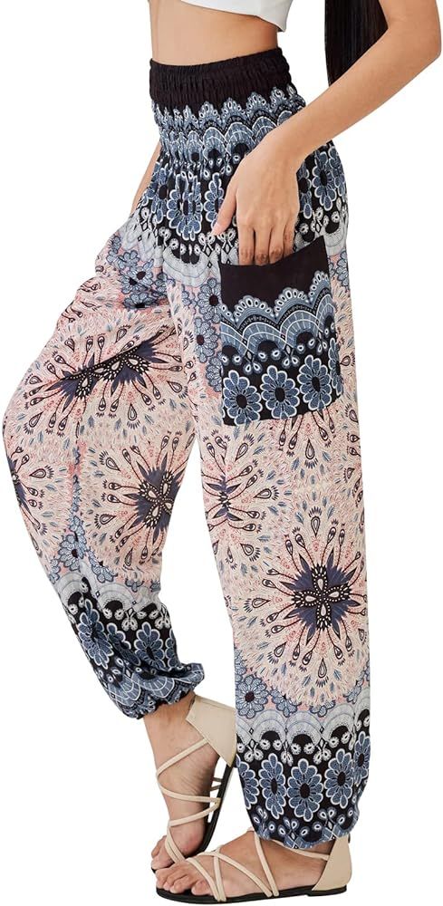 Joob Joob Boho Pants for Women - Hippie Harem Pants Women - Womens Yoga Pants – Comfy Bohemian ... | Amazon (US)