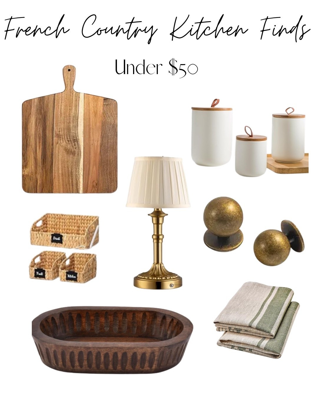“Designer-Looking Kitchen Decor (Without the Designer Price Tag)”

I’ve rounded up my favorite French country kitchen finds — all under $50 — to bring warmth, character, and timeless European style into your home. Think vintage-inspired details, natural textures, and beautiful everyday pieces that make your kitchen feel collected and welcoming.

#FrenchCountryStyle #FrenchCountryKitchen #KitchenDecor #LTKHome #AffordableDecor #HomeDecorFinds #FrenchFarmhouse #EuropeanStyleHome #KitchenInspiration #AmazonHomeFinds

#LTKHome #LTKmomlife #LTKSaleAlert