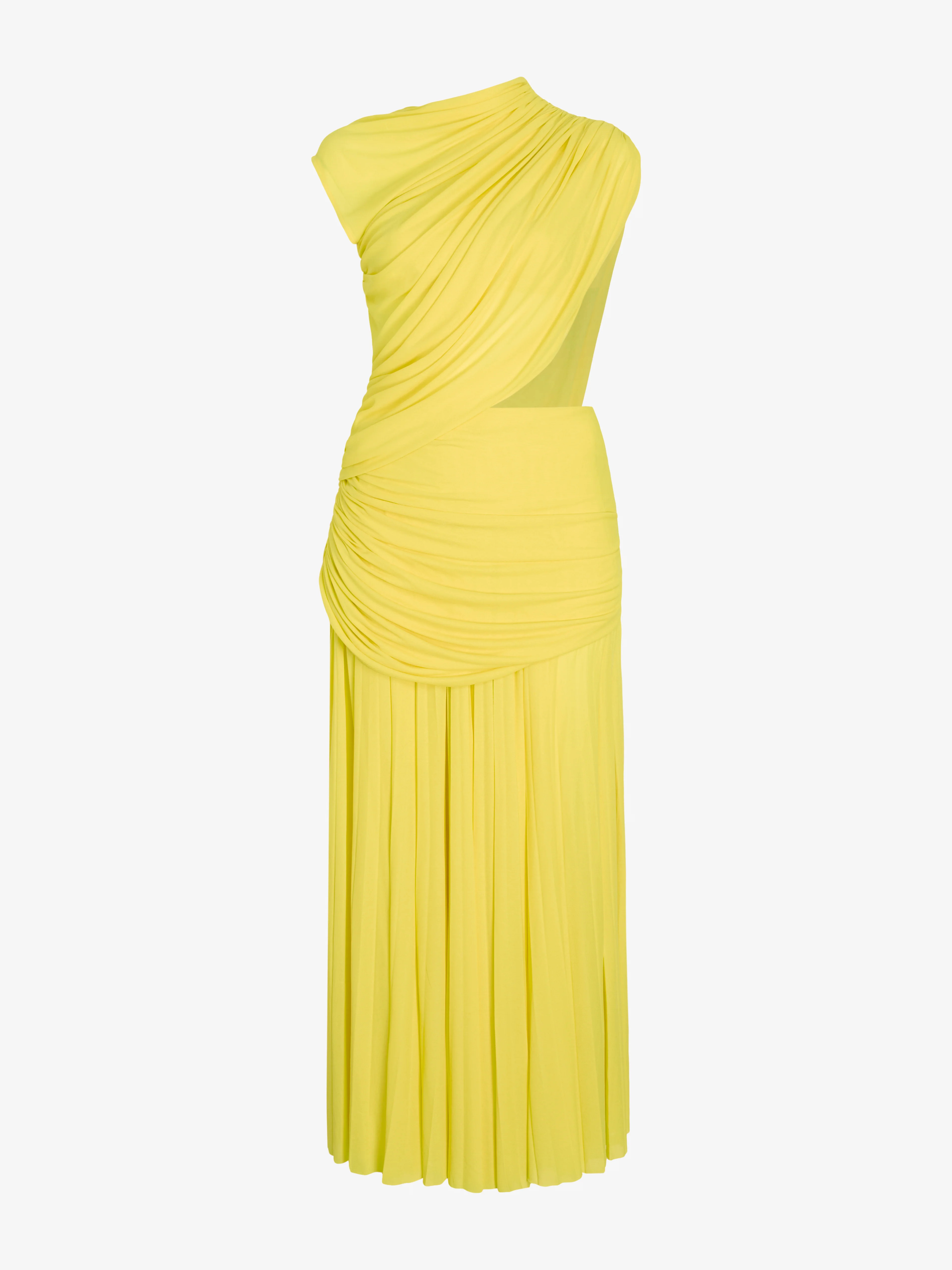The Irma Dress in Gauzy Jersey features a fluidly draped silhouette that skims the body, highligh... | Proenza Schouler LLC