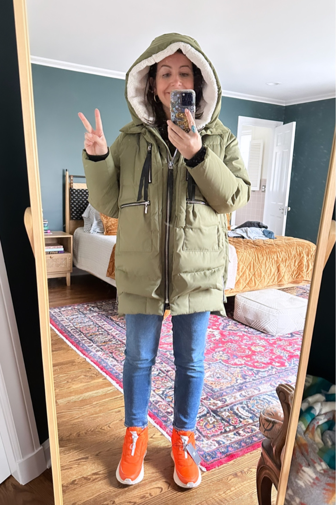Got this coat a few years ago and it really is worth the hype. Also still works for me in third trimester with room to keep expanding… a major win! 

#LTKSeasonal #LTKstyletip #LTKbump