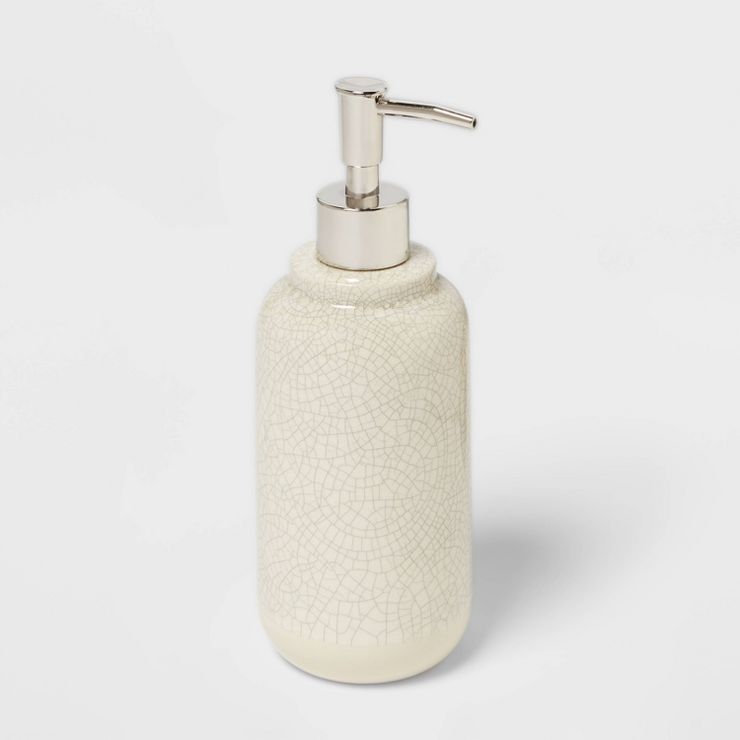 Soap Pump Ceramic Crackle Cream - Threshold™ | Target