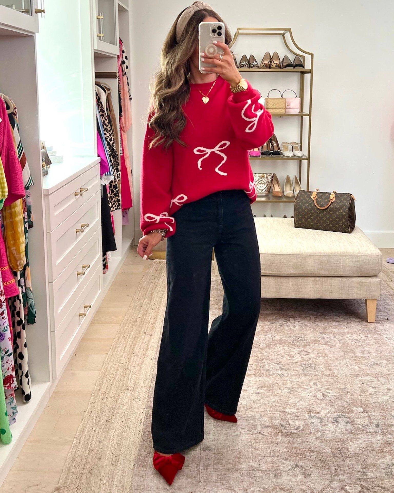 Wearing size S in sweater. Pants and shoes are tts as well. More colors too!! 