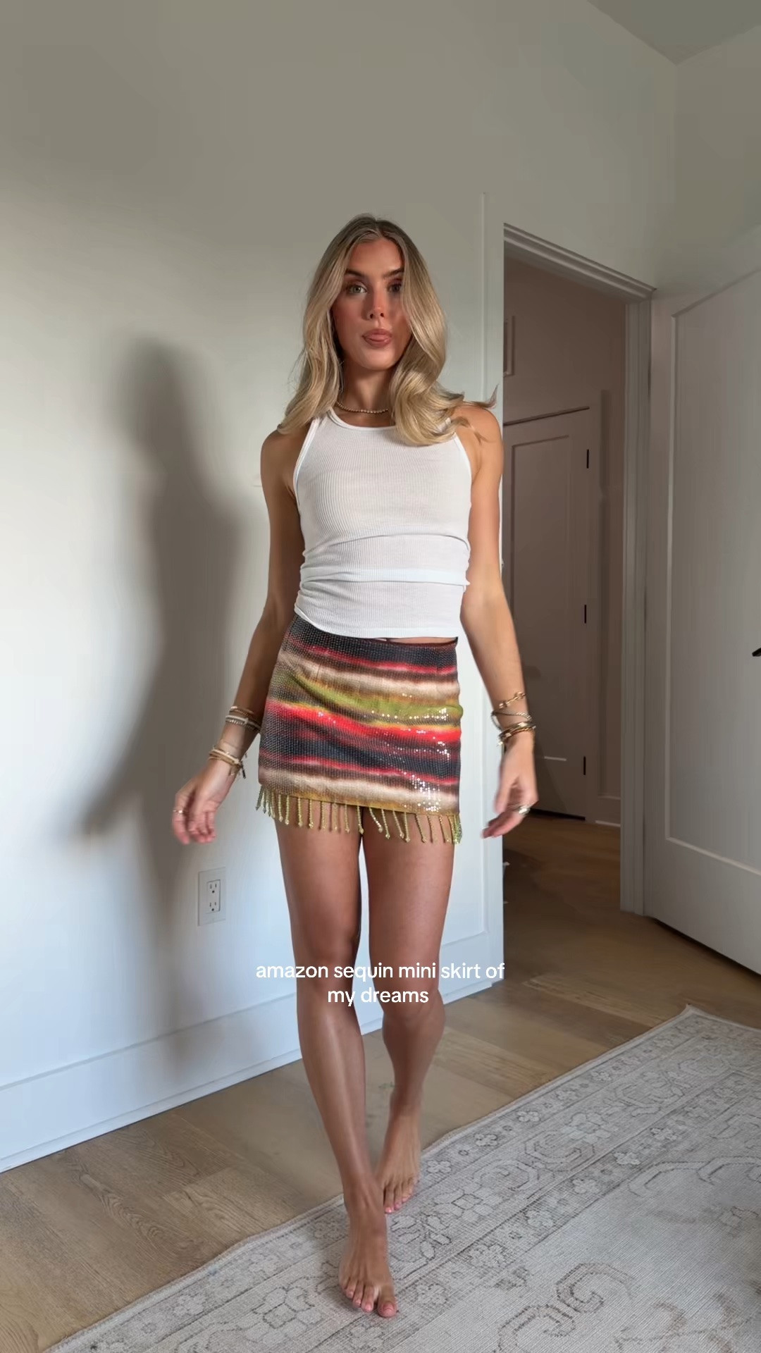 the amazon mini skirt of my dreams with the sequin, colorful print, and fringe at the bottom 

#founditonamazon #amazonfashionfinds #amazonfashion #amazonskirt #sequinskirt @Amazon Fashion @Shopbop