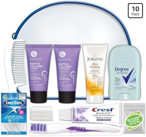 Convenience Kits International Women's Luseta Kit, Travel Size Toiletry Kit for Women, Gifts for ... | Amazon (US)