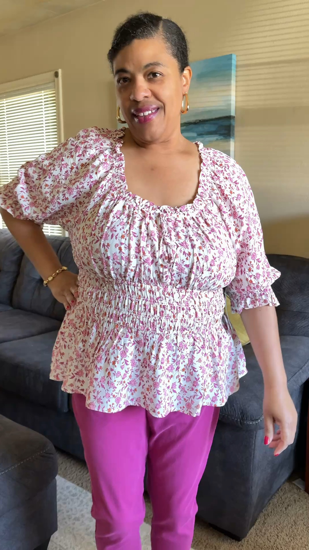 The perfect tummy friendly blouse. Cute apple shaped top.
Walmart outfit. Size 0X ￼￼

#LTKMidsize #LTKMothersDay #LTKPlusSize
