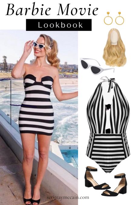 Channel Your Inner Margot Robbie from the Barbie Movie: Halloween 2023 Costume Inspiration. Explore costume ideas that let you recreate her cute looks and capture the magic of the movie. Find your inner Barbie and celebrate Halloween 2023 in style! Barbie outfits, Barbie costume, barbie girl, barbie lovers, Barbie swimsuit, Iconic Barbie swimsuit. Beach outfits, what to wear to beach. Dress like Barbie. Black heels, black sandals, white sunglasses, wigs, Amazon wigs, Halloween wigs, Amazon Halloween costumes. Amazon finds, Amazon fashion, Amazon costumes, Amazon daily deals, Amazon favorites, Amazon must-haves, Amazon Fall, Amazon Autumn. Fall ideas, Halloween party, Halloween ideas, costume party, Barbie party, Barbie Theme Birthday Party, Barbie birthday, duo costumes, best friends duo costumes, costumes for trio, costumes for best friends, couples costume. Barbie and Ken.

#LTKHoliday #LTKHalloween #LTKparties