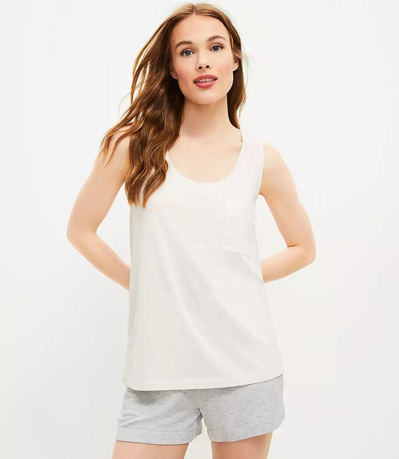 Lou & Grey Softserve Slub Pocket Tank Top | LOFT