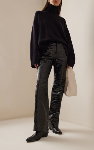 Bonnie Croc-Effect Faux Leather Pants | Moda Operandi (Global)