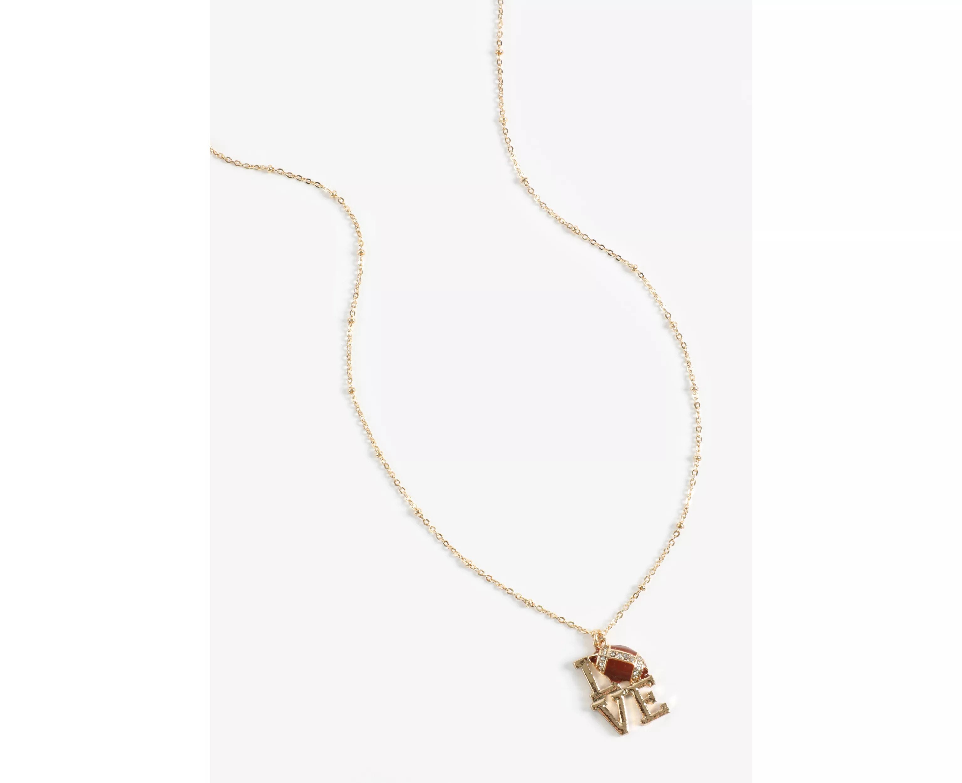 Game Day Football Love Pendant Necklace | maurices | Maurices