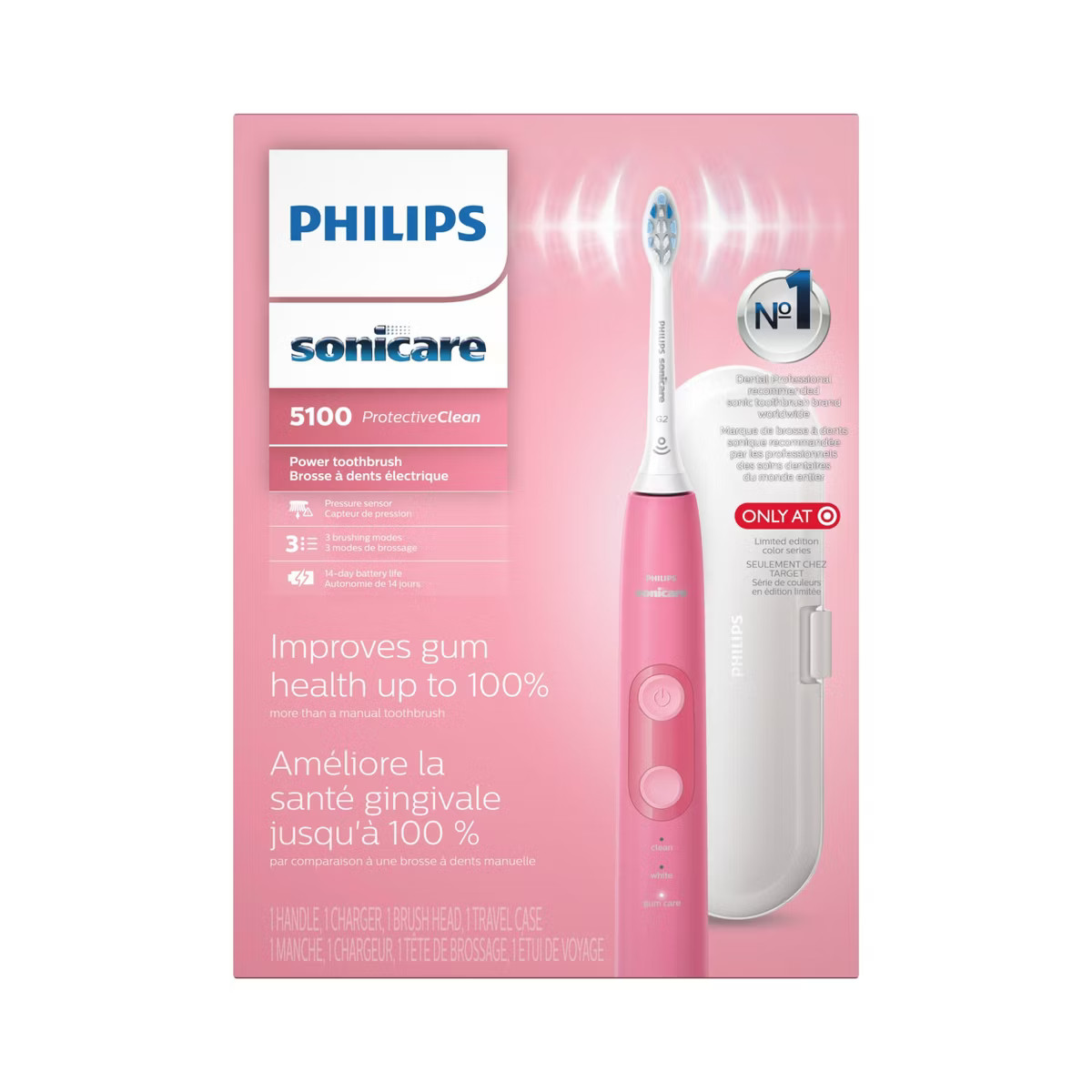 Philips Sonicare ProtectiveClean 5100 Gum Health Rechargeable Electric Toothbrush | Target