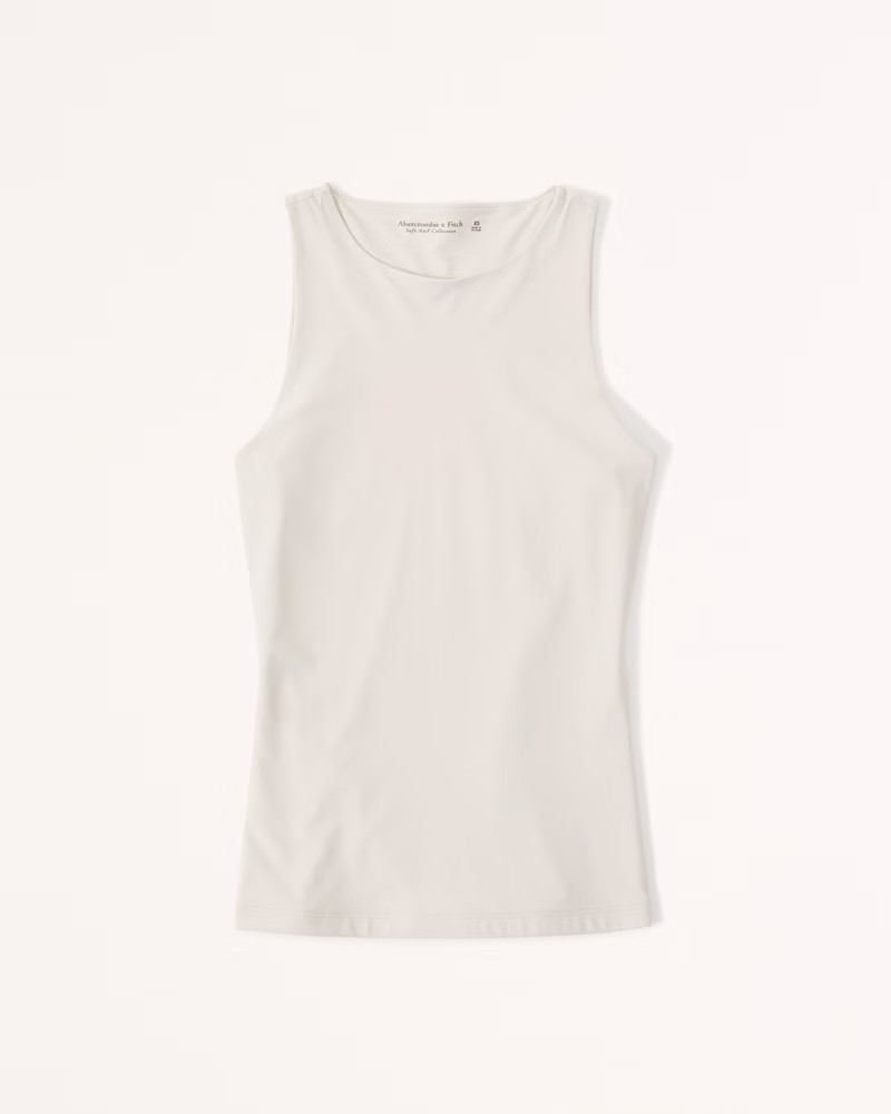 Soft Matte Seamless High-Neck Tank | Abercrombie & Fitch (US)