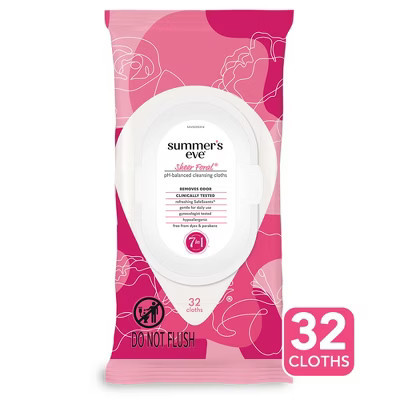 Summer's Eve Sheer Floral Sensitive Skin Feminine Wipes - 32ct | Target