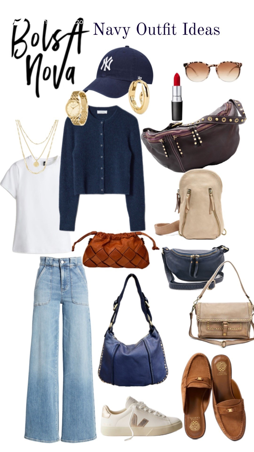 Casual Navy outfit ideas with Bolsa Nova Handbags 

#LTKItBag #LTKFallSale #LTKOver40