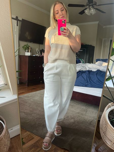Viral Amazon outfit! Got mine in a medium and it fits well. I’m 5’4” and 160 pounds. I normally wear a size 10 for reference. Love this outfit with this platform sandals! 

#LTKtravel #LTKstyletip #LTKSeasonal