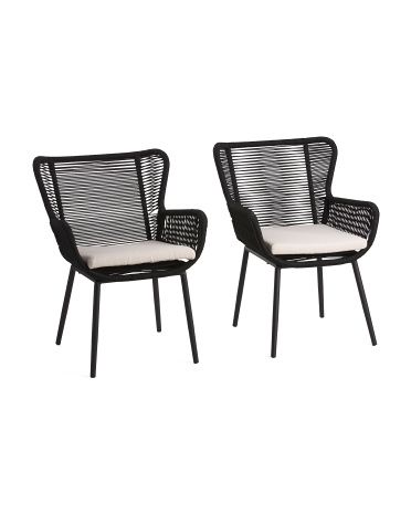 Set Of 2 Outdoor Rope Chairs | TJ Maxx