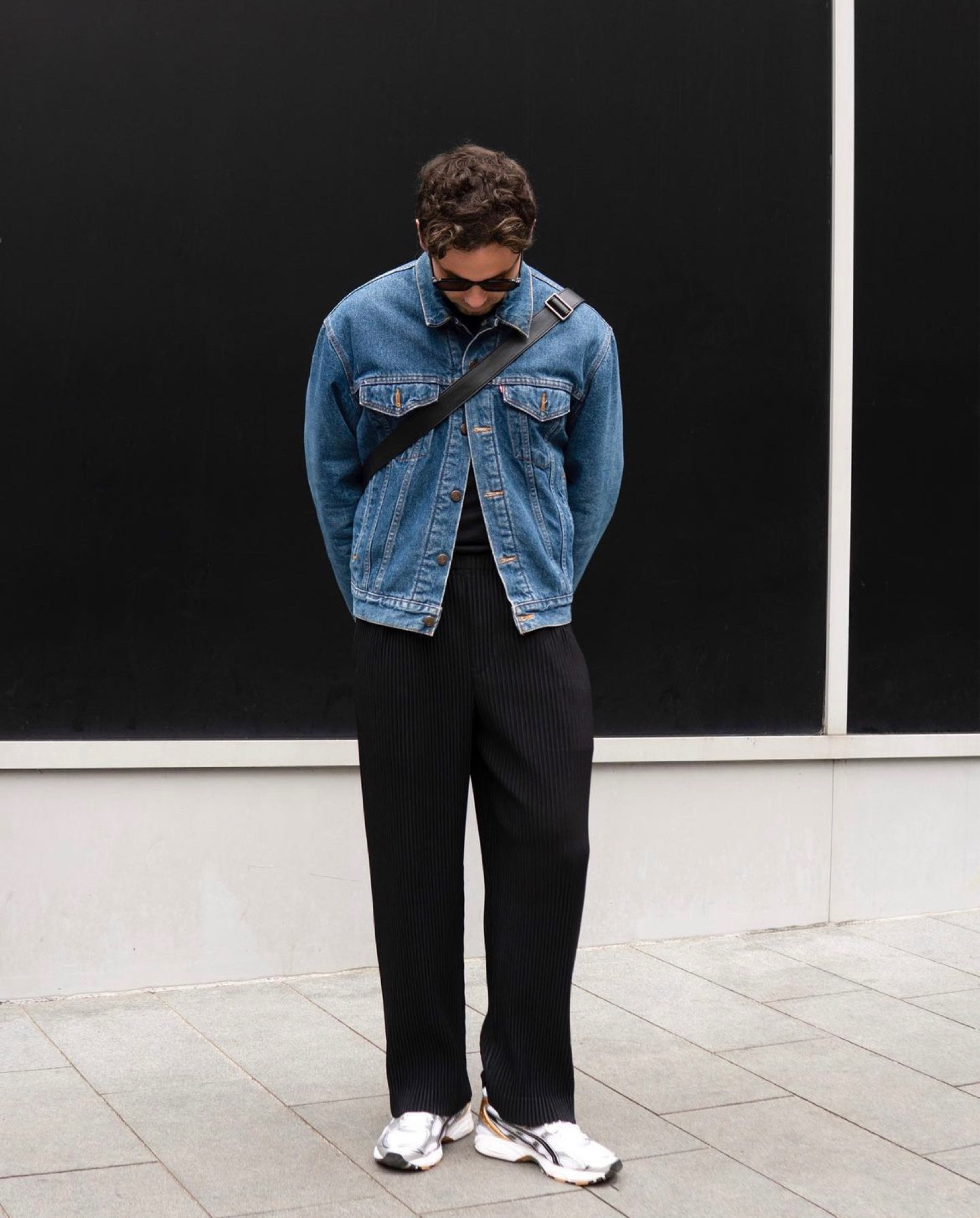 Denim jacket, denim coat, denim, black trousers, mens black trousers, pleated trousers

#LTKeurope #LTKmens