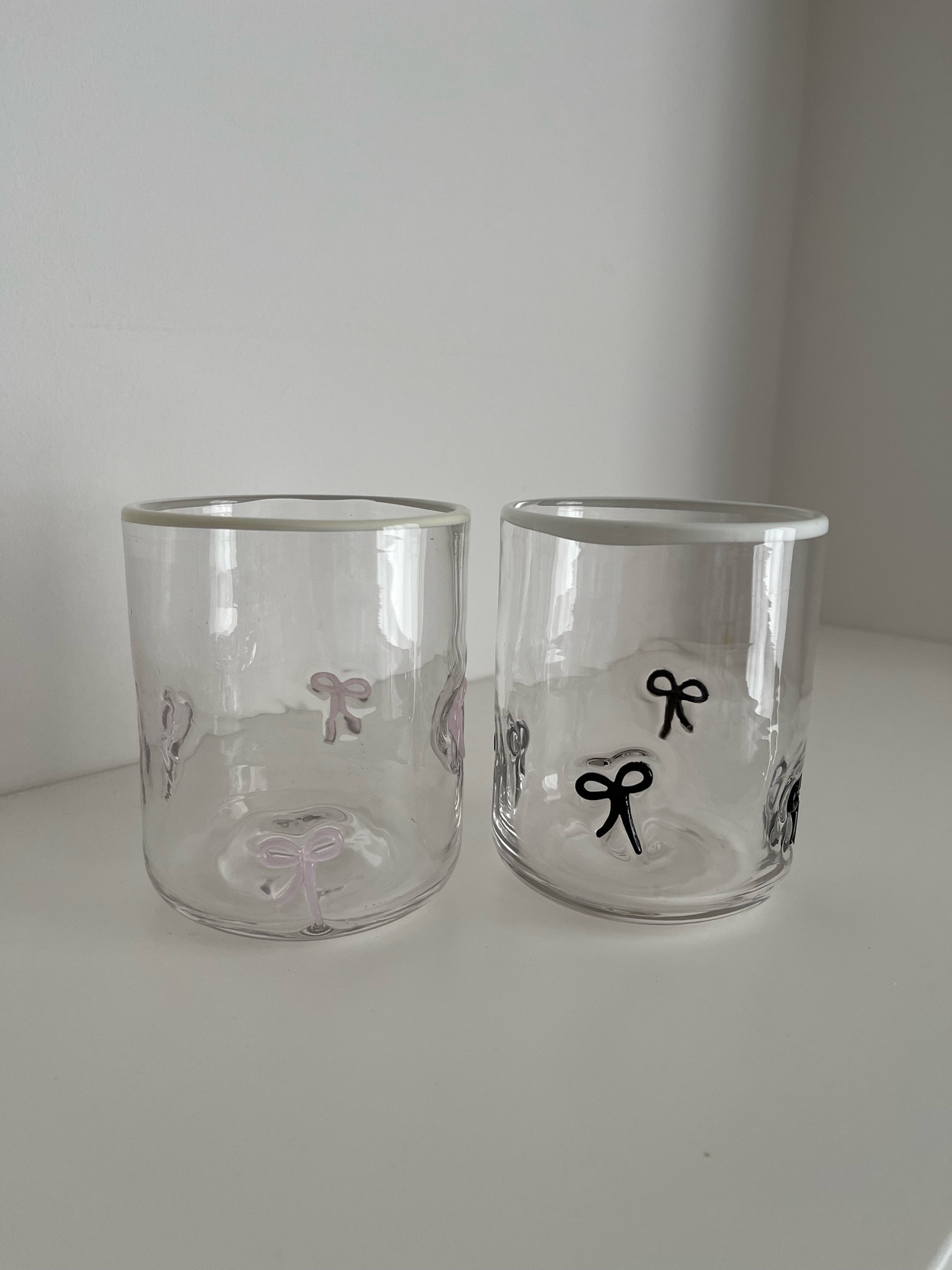 cutest glasses for coffee, cocktails, and drinks! 🤍🎀

#LTKhome