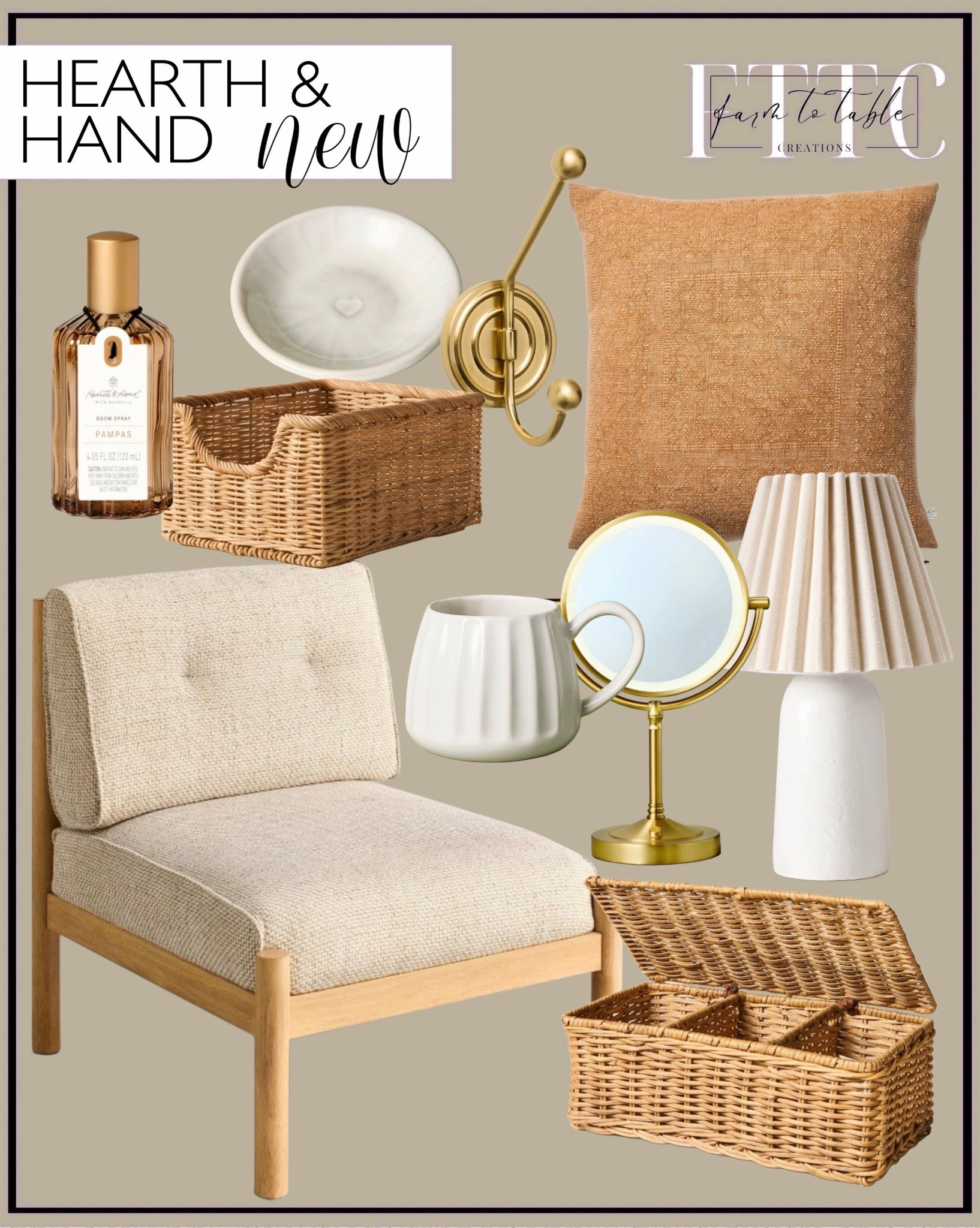 Hearth & Hand with Magnolia New Target Drop (December Online Release)

Follow @farmtotablecreations on Instagram for more home finds & styling ideas.

This new Hearth & Hand release is full of those timeless, cozy pieces I’m always reaching for—warm woods, soft linens, woven textures, and classic brass accents that instantly elevate everyday spaces. From entryway styling to bedside tables and cozy corners, every piece layers beautifully and feels so intentional.

✨ Key details to know:
This collection launches online at Target on December 21 at 3:00 AM EST. Hearth & Hand drops tend to go fast, so I’ve linked everything here to make shopping easy the moment it goes live.

Perfect for refreshing your home after the holidays or adding those warm, collected details that work year-round.

#target #hearthandhand #hearthandhandwithmagnolia #targethome #targetfinds #newarrivals #homedecor #neutraldecor #wooddecor #woven #entrywaydecor #bedroomdecor #cozyhome #tablelamp #accentchair #pillows #baskets #homefinds

#LTKFindsUnder50 #LTKHome