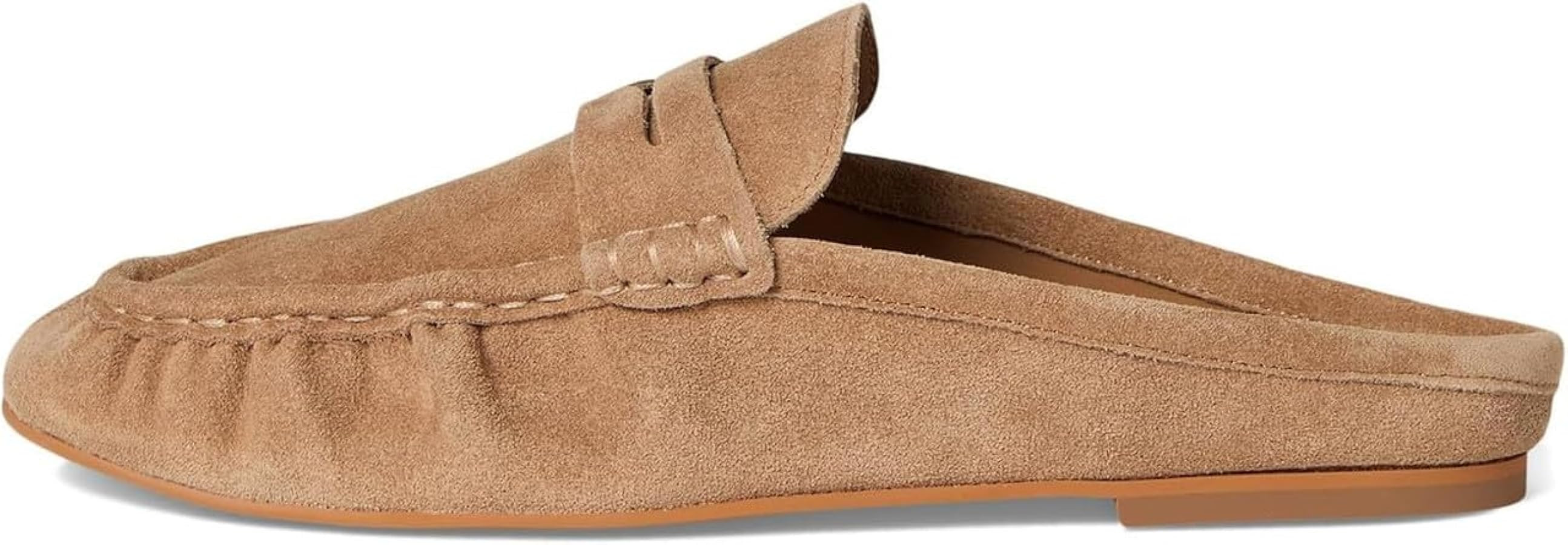 MAVMAX Mule Loafers for Women Slip On Round Closed Toe Backless Flats Fashion Ruched Comfortable ... | Amazon (US)