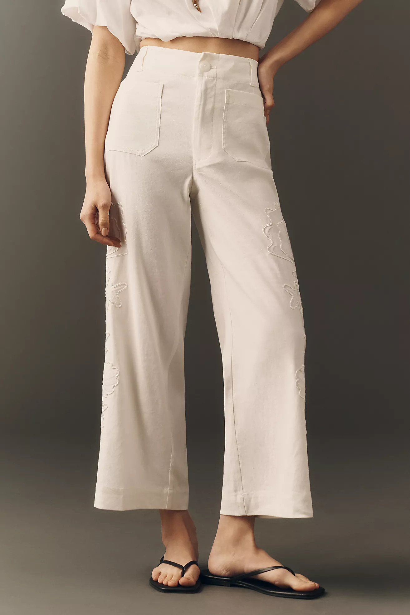 Colette European Linen Stretch High Rise Pants | Anthropologie (US)
