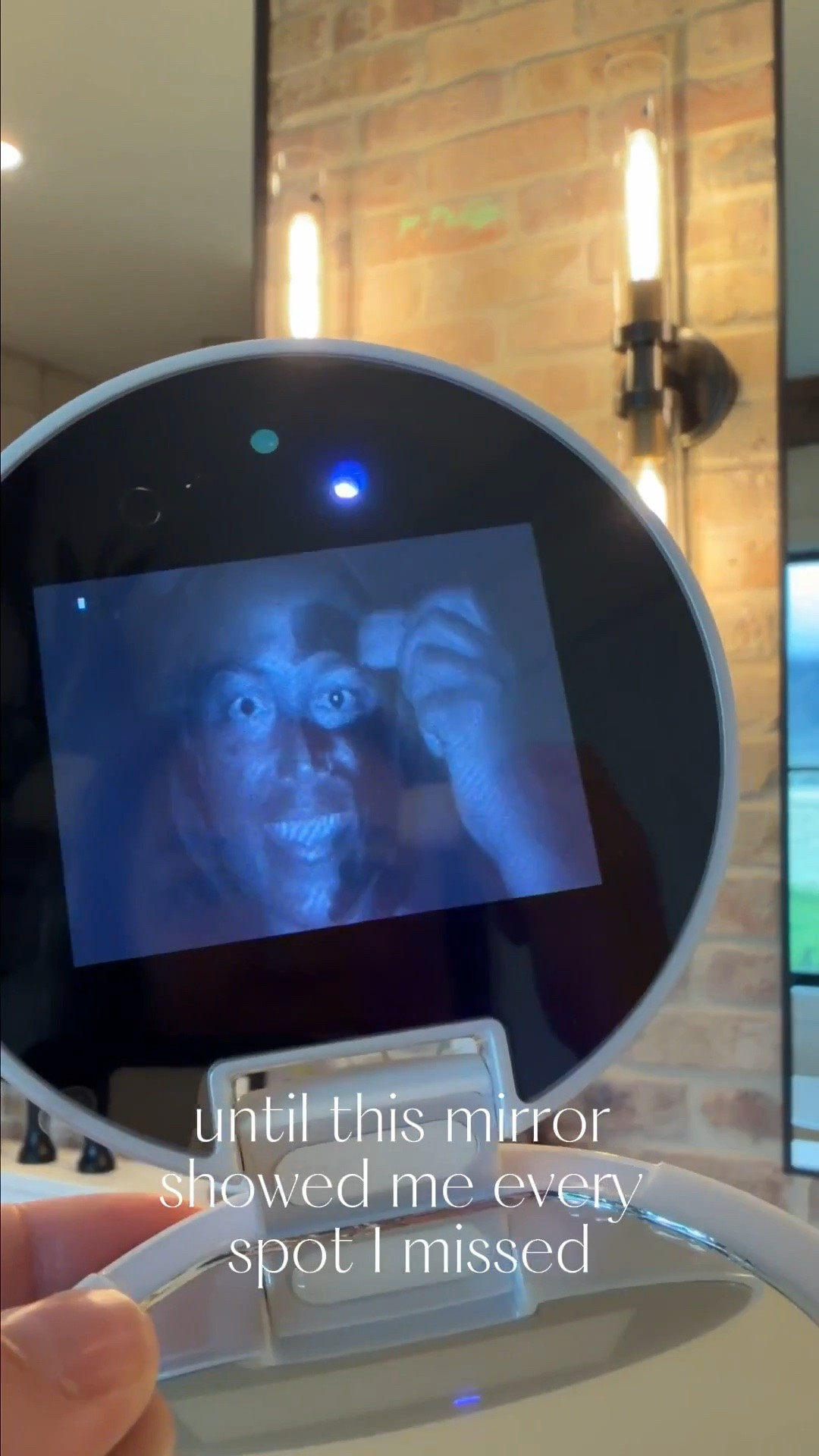 Where has this been all my life?! 😅 This UV light sunscreen mirror shows you exactly where you missed sunscreen, and let me tell you… it was eye-opening.

One of those things that makes you instantly rethink your routine in the best way.

#LTKmomlife #LTKvlog #LTKHome