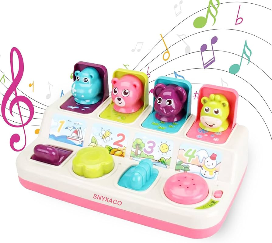SNYXACO Baby Pop Up Toy with Musical, Baby Toys 6 to 12-18 Months, Infant Toys 6-12 Months,Boys G... | Amazon (US)