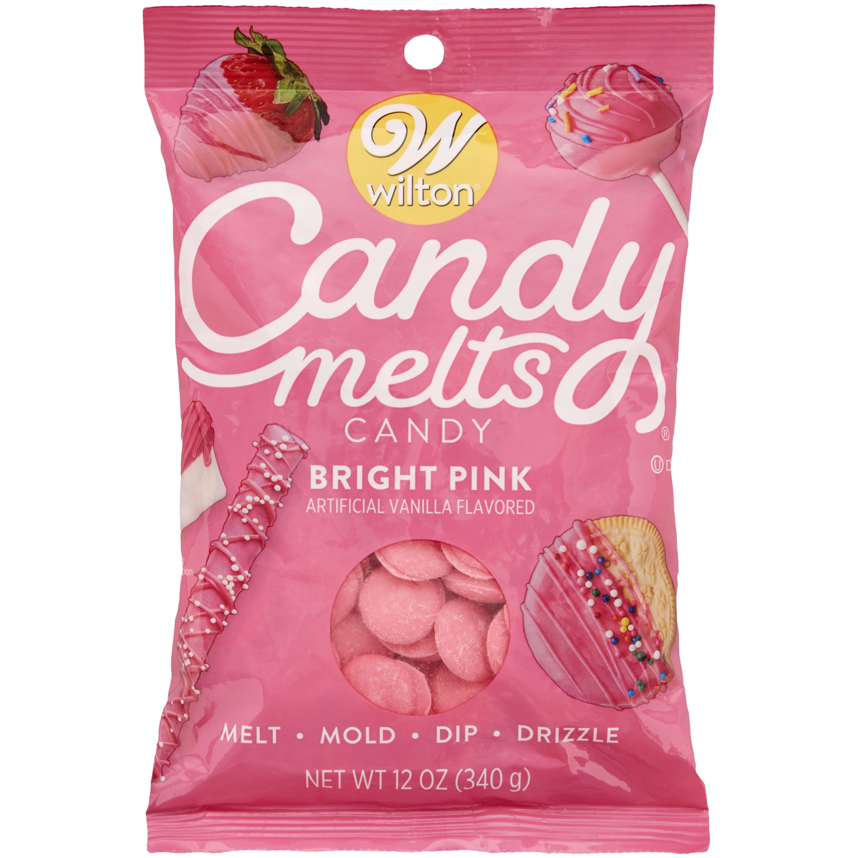 Wilton Bright Pink Candy Melts Candy, 12 oz. | Walmart (US)